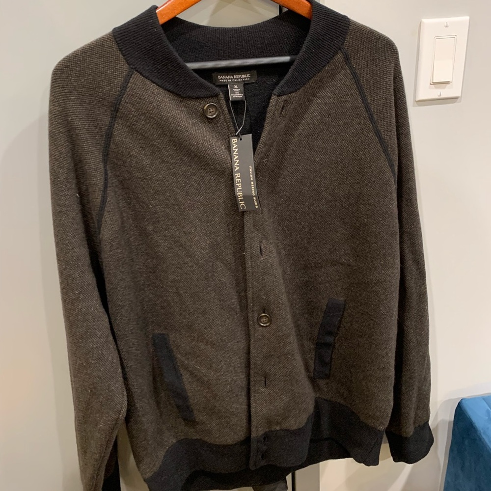 Banana Republic Italian merino mens sweater